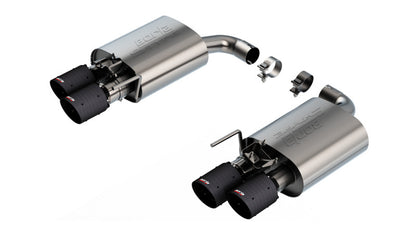 Borla 2024 Ford Mustang GT 5.0L V8 w/ Active Exhaust S-Type Axle-Back Exhaust System - Carbon Fiber - Graveyard Performance