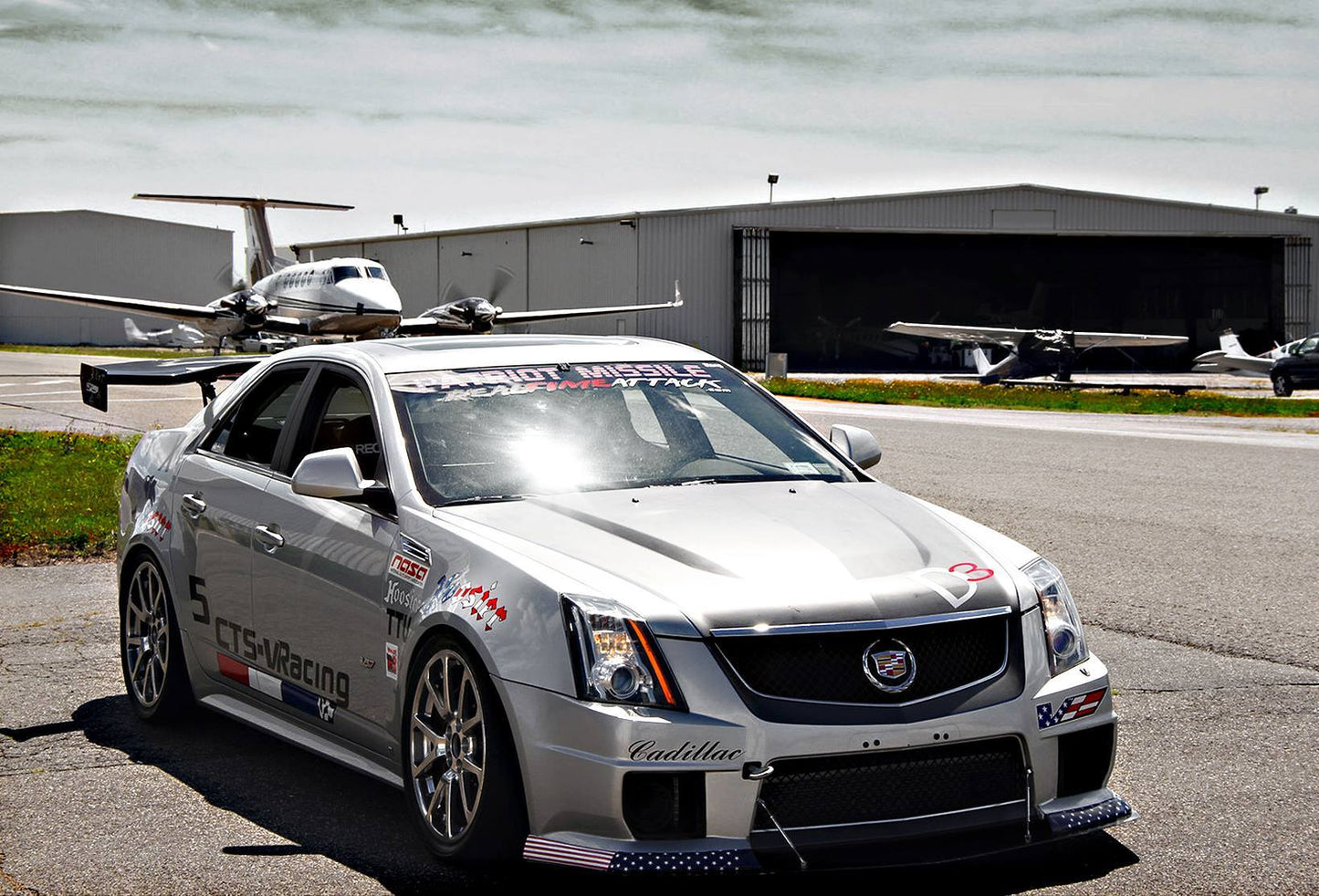 APR Performance Cadillac CTS-V Sedan GTC500 Carbon Fiber Adjustable Wing 2008 - 2015