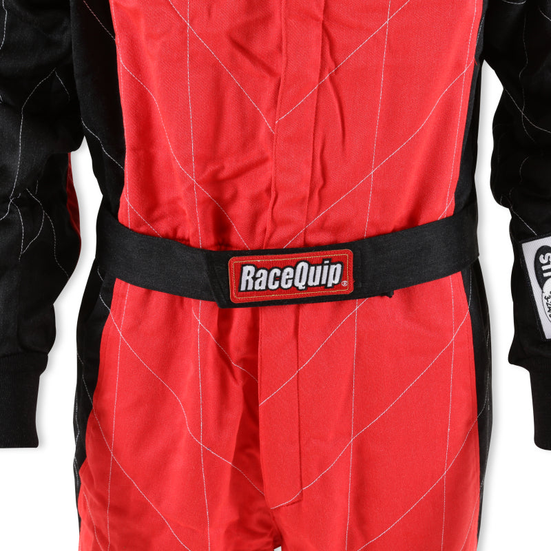 RaceQuip Red Chevron-5 Suit SFI-5 - Large - Graveyard Performance