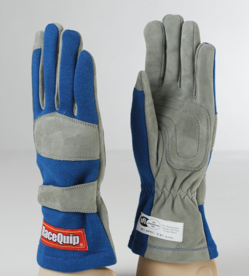 RaceQuip Blue 1-Layer SFI-1 Glove - XL