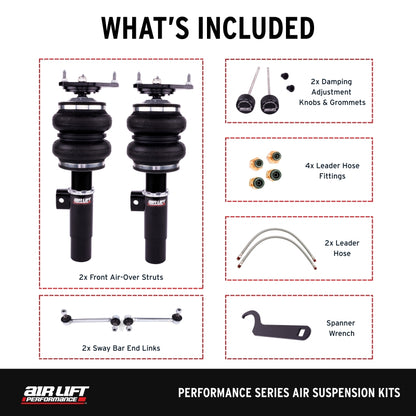 Air Lift 05-14 Audi A3 / 06-14 Volkswagen GTI Performance Front Kit - Graveyard Performance