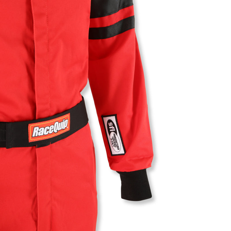 RaceQuip Red SFI-1 1-L Suit - Medium - Graveyard Performance