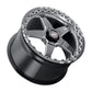 Weld S904 18x12 Ventura Beadlock 5x120 ET52 BS8.55 Gloss BLK MIL DIA 78.1