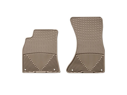WeatherTech 09-13 Audi A4/A5 Front Rubber Mats - Tan - Graveyard Performance