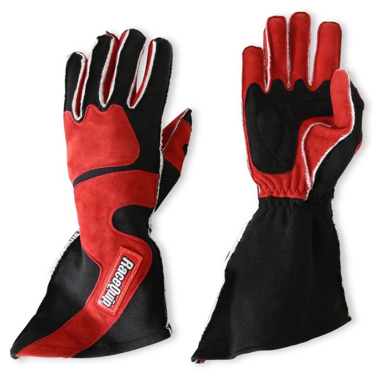 RaceQuip SFI-5 Red/Black 2XL Outseam Angle Cut Glove - Graveyard Performance