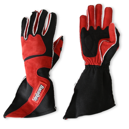 RaceQuip SFI-5 Red/Black 2XL Outseam Angle Cut Glove - Graveyard Performance
