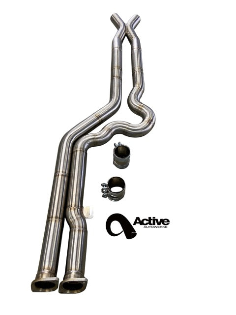 Active Autowerke X3M / X4M Signature Equal Length mid-pipe - Gen 1 Mid-pipe only - Graveyard Performance