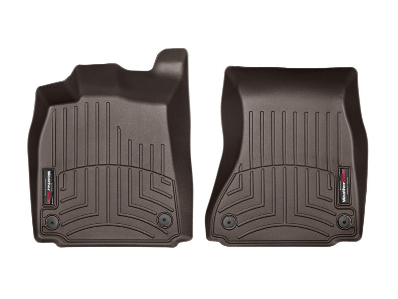 WeatherTech 2012+ Audi A6/S6 Front FloorLiner - Cocoa - Graveyard Performance