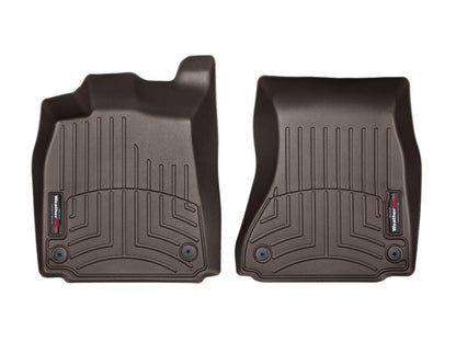 WeatherTech 2012+ Audi A6/S6 Front FloorLiner - Cocoa - Graveyard Performance