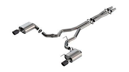 Borla 2024 Ford Mustang GT 5.0L V8 w/o Active Exhaust ATAK Cat-Back Exhaust System - Carbon Fiber - Graveyard Performance