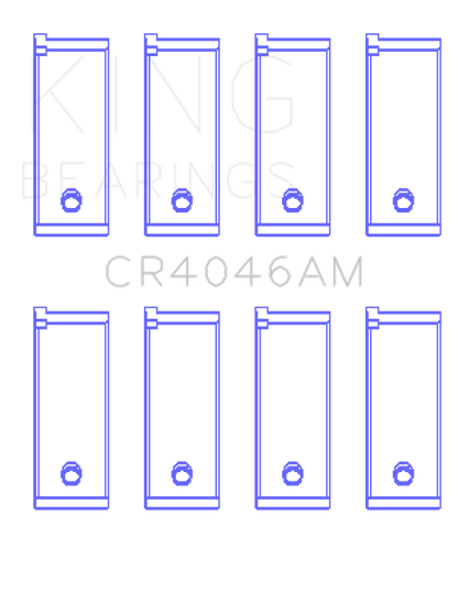 King Engine Bearings Honda D16A/D16Y/D16Z 1590Cc (Size +0.50mm) Connecting Rod Bearing Set - Graveyard Performance