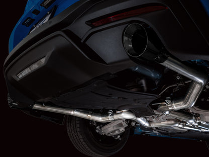 AWE 2024 Ford Mustang GT Fastback S650 RWD Track Edition Catback Exhaust w/ Dual Diamond Black Tips - Graveyard Performance