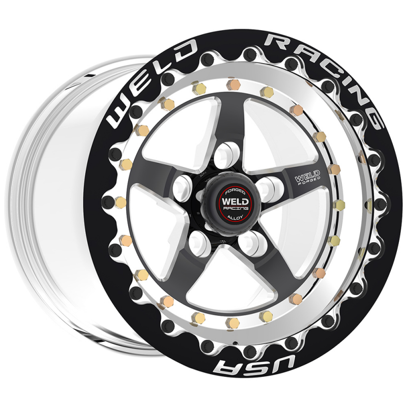 Weld Weldstar 17x10 / 5x112 BP / 7.2in. BS Black Wheel Black SBL - High Pad - Graveyard Performance