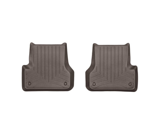 WeatherTech 2012+ Audi A6 Rear FloorLiner - Cocoa - Graveyard Performance