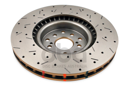 DBA 04-12 Subaru STi/2017 BRZ w/Perf. Pkg. 10 Stud Hole Front Drilled & Slotted 4000 Series Rotor - Graveyard Performance
