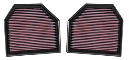 K&N Replacement Air Filter for 11-14 BMW M5/M6 4.4L V8 / 2015 M4/M3 3.0L I6  (2 per box) - Graveyard Performance