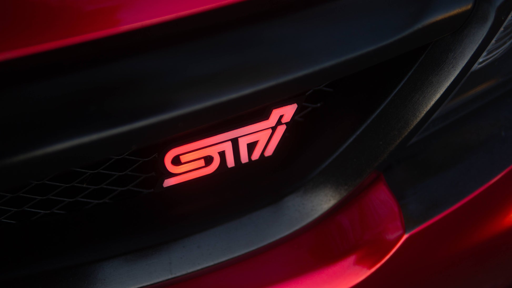 Lit Logos STI Grill Badge | 2000-2021 STI - Graveyard Performance