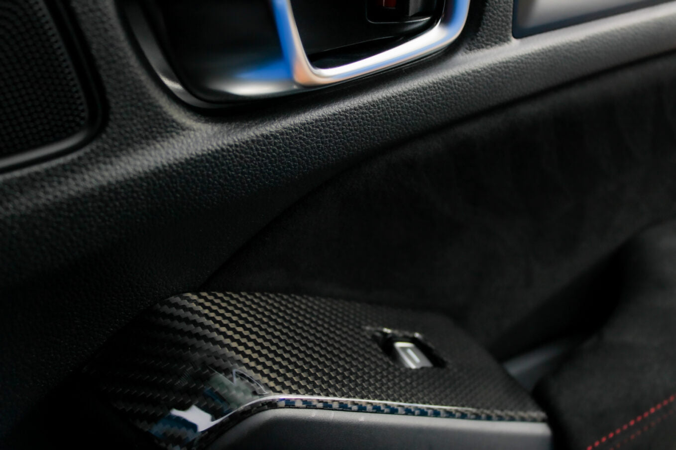 OLM LE Carbon Fiber Window Switch Panel Covers (Set of 4) - 2022+ FL Honda Civic / FL5 Type R - Graveyard Performance