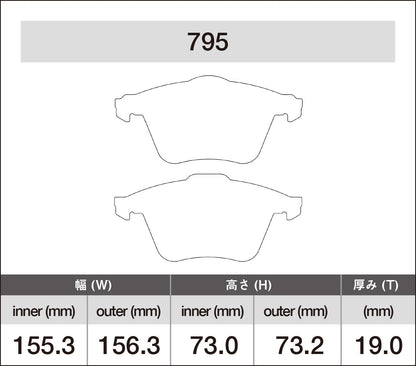 iSWEEP Brake Pads | Front • R32 Mk5/CC 3.2L