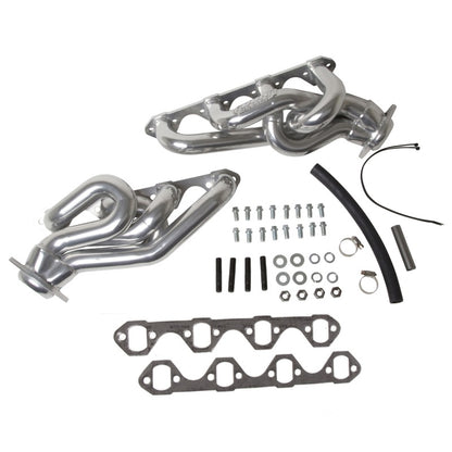 BBK 86-93 Mustang 5.0 Shorty Tuned Length Exhaust Headers - 1-5/8 Silver Ceramic - Graveyard Performance