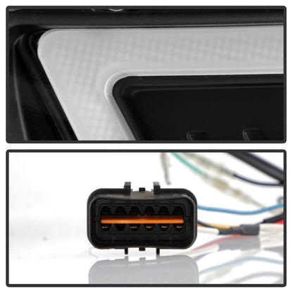 Spyder 08-17 Mitsubishi Lancer EVO 10 Projector Headlights - Black (PRO-YD-ML08V2SI-SEQ-BK)