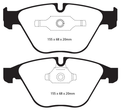 EBC 11+ BMW Z4 3.0 Twin Turbo iS (E89) Redstuff Front Brake Pads - Graveyard Performance
