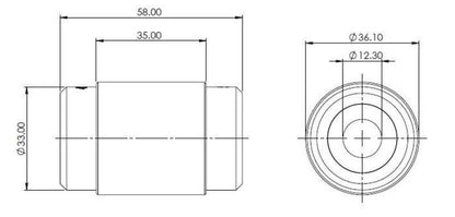 SuperPro 09-20 Nissan 370Z Rear Lower Control Arm Inner Bushing Kit - Graveyard Performance