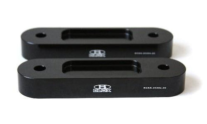 BLOX Honda S2000 Racing Front 20mm Thick Spacer Bump Steer Kit - Black (Lowered 1in and more) - Graveyard Performance