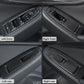 JDMuscle [22-25 WRX] P&S Series Carbon Fiber Window Switch Trim Covers 4 PC | Black Carbon Fiber/ Red Carbon Fiber