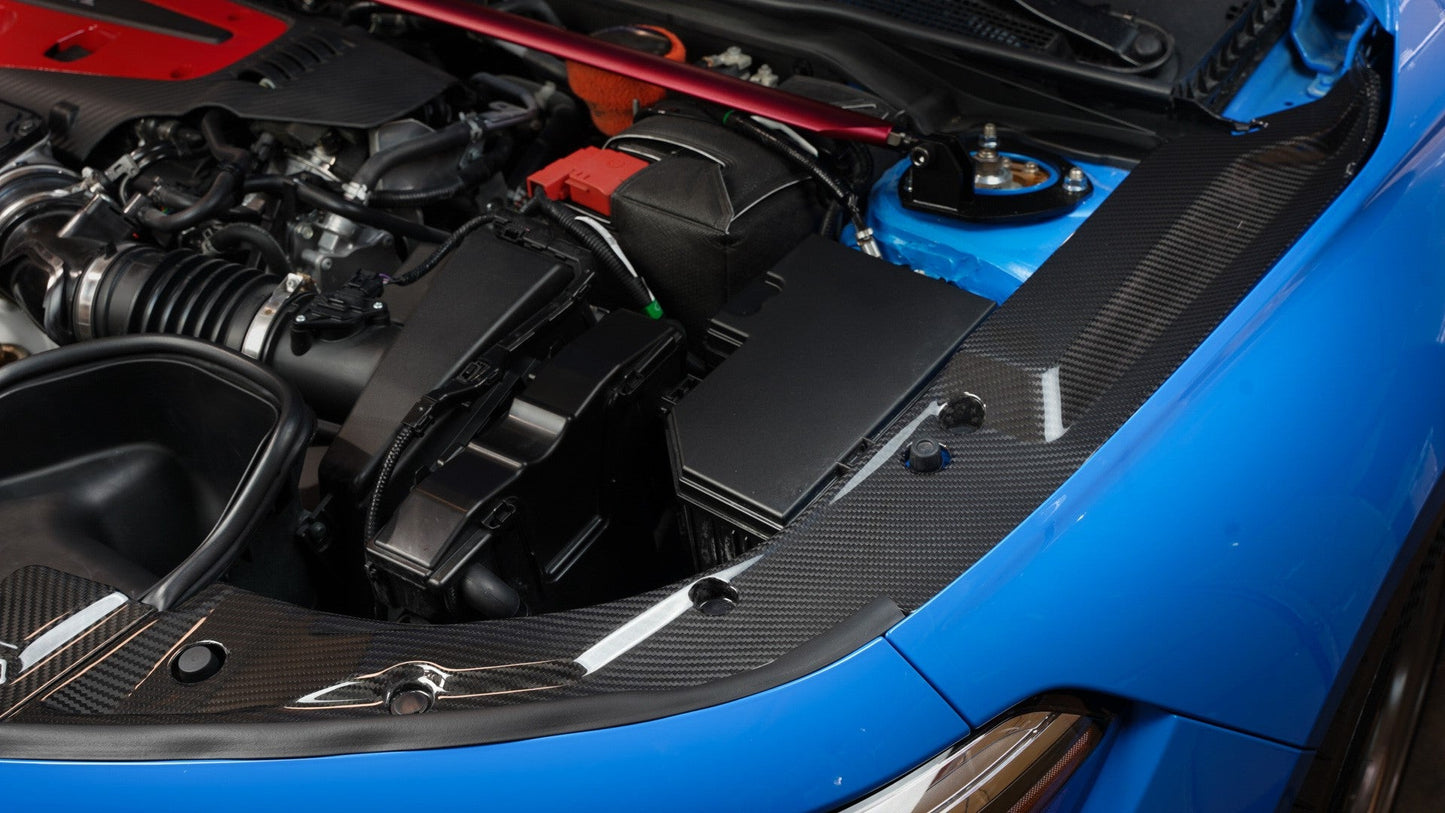 APR Performance Carbon Fiber Honda FL5 Civic Type R Carbon Fiber Radiator Cooling Plates 2023 - Current