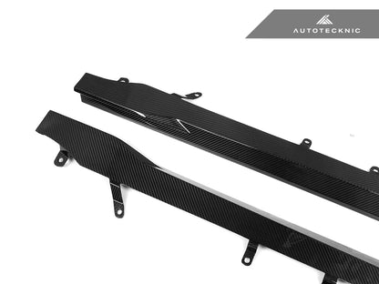 AutoTecknic Dry Carbon Fiber Side Skirt Extension Set - G87 M2 - Graveyard Performance