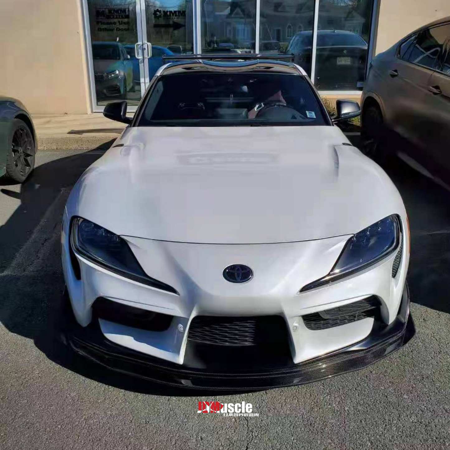 JDMuscle Tanso Carbon Fiber VS Style Front Lip for 2020+ Toyota Supra - Graveyard Performance