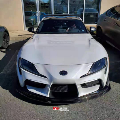 JDMuscle Tanso Carbon Fiber VS Style Front Lip for 2020+ Toyota Supra - Graveyard Performance
