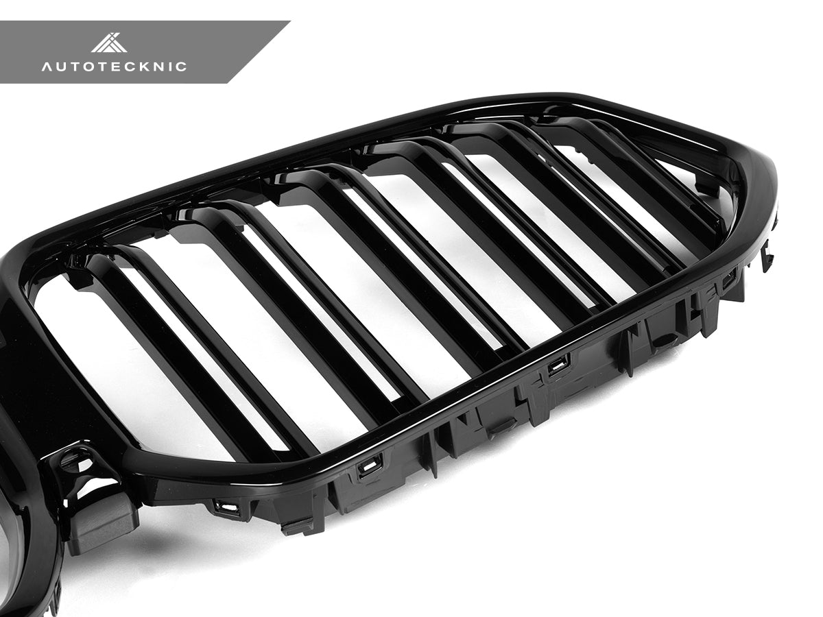 AutoTecknic Dual-Slats Gloss Black Front Grille - G06 X6 LCI - Graveyard Performance