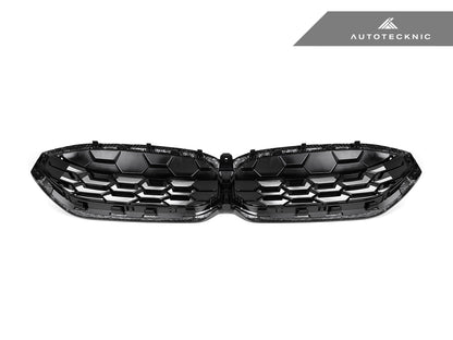AutoTecknic Dry Carbon Fiber Honeycomb Front Grille - G20 3-Series LCI - Graveyard Performance