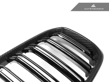 AutoTecknic Dry Carbon Fiber Dual-Slats Front Grille Set - G01 X3 | G02 X4 Pre-LCI - Graveyard Performance