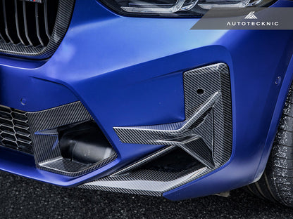 AutoTecknic Dry Carbon Front Bumper Trim Set - F97 X3M LCI | F98 X4M LCI - Graveyard Performance