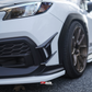 JDMuscle [22-25 WRX] Canards V2 - Paint Matched / Gloss Black / ABS