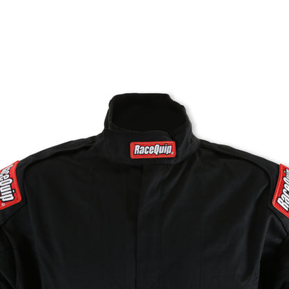 RaceQuip Black Chevron-1 Suit - SFI-1 Medium - Graveyard Performance