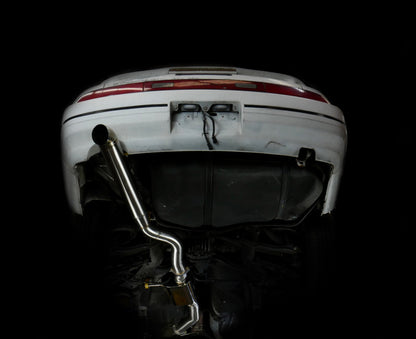 ISR Performance Series II - EP Single Tip Blast Pipe Exhaust - Resonated - 89-94 Nissan 240sx (S13) - Graveyard Performance