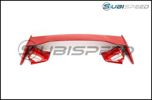 OLM STI Style Paint Matched Spoiler - Pure Red - 2015-2021 Subaru WRX / STI - Graveyard Performance