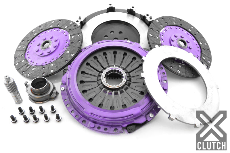 XClutch 1997 Mitsubishi Lancer EVO IV 2.0L 9in Twin Solid Organic Clutch Kit - Graveyard Performance
