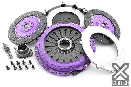 XClutch 1997 Mitsubishi Lancer EVO IV 2.0L 9in Twin Solid Organic Clutch Kit - Graveyard Performance