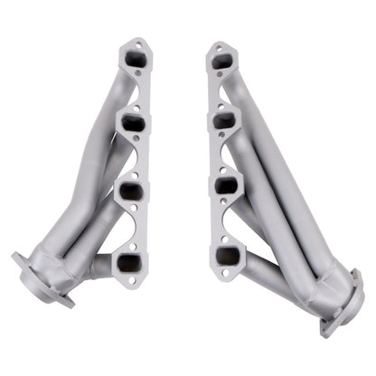 BBK 79-93 Mustang 351 Swap Shorty Unequal Length Exhaust Headers - 1-5/8 Titanium Ceramic - Graveyard Performance