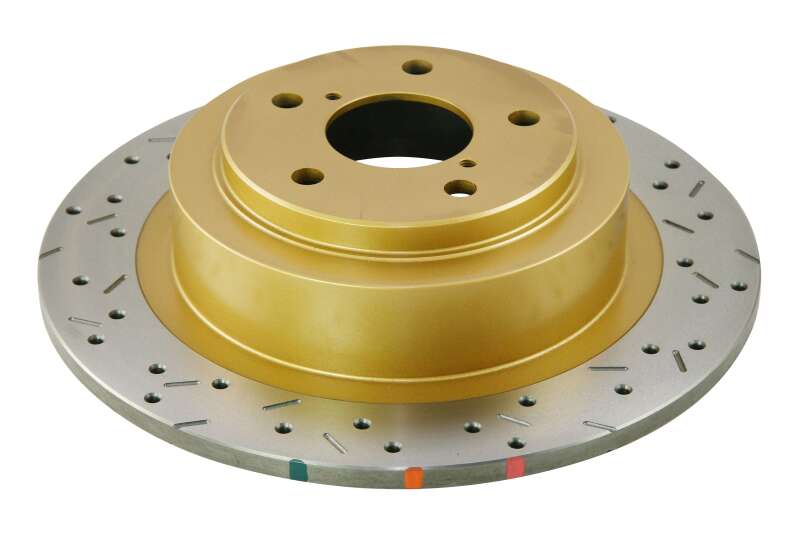 DBA 01-04 Outback 2.5L/3.0 H6 Rear Drilled & Slotted 4000 Series Rotor - Graveyard Performance