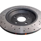 DBA 2016-2017 Ford Focus RS Rear Drilled & Slotted 4000 Series Rotor
