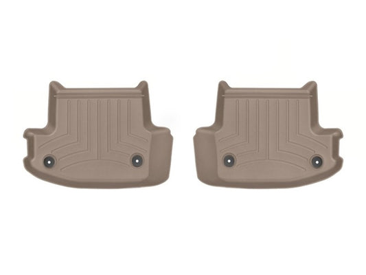 WeatherTech 2018+ Audi A5/S5 Rear FloorLiner - Tan (Cabriolet) - Graveyard Performance
