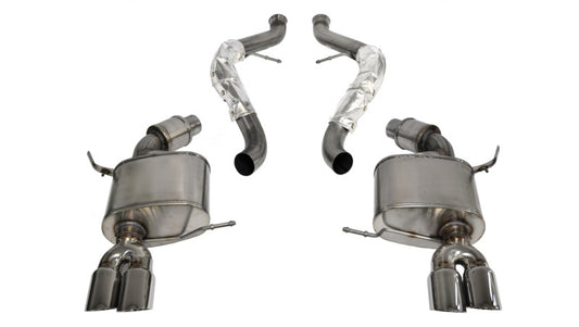 Corsa 2008-2012 BMW M3 E90 Polished Sport Cat-Back Exhaust - Graveyard Performance
