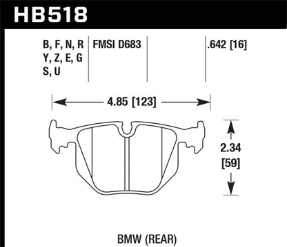 Hawk 01-06 BMW 330 / 97-01 740I / 96-01 750IL / 03-06 BMW M3 / 00-03 M5 / 00-06 X5 / 06-08 Z4 / 03-0 - Graveyard Performance