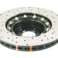 DBA 02-10 WRX / 13+ FR-S / 13+ BRZ Premium Front Drilled & Slotted 5000 Series Rotor w/ Black Hat